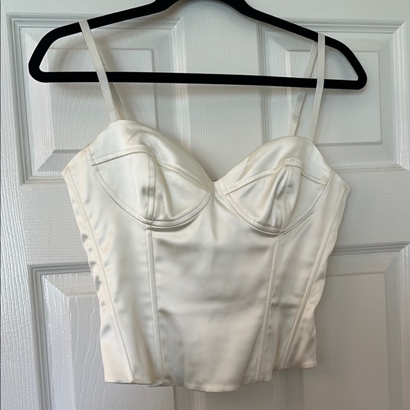 Aritzia Cream Bustier Top - Picture 1 of 3